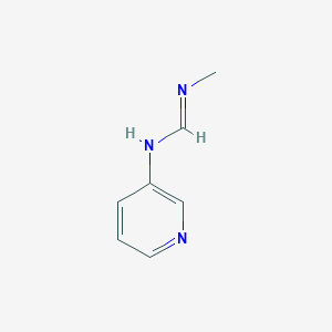 molecular formula C7H9N3 B2448667 N-methyl-N'-(pyridin-3-yl)methanimidamide CAS No. 40320-08-9