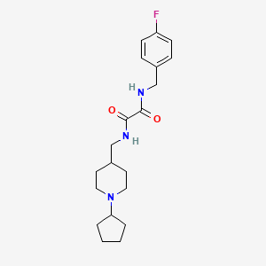 N1-((1-cyclopentylpiperidin-4-yl)methyl)-N2-(4-fluorobenzyl)oxalamide