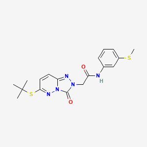 2-[6-(tert-butylthio)-3-oxo[1,2,4]triazolo[4,3-b]pyridazin-2(3H)-yl]-N-[3-(methylthio)phenyl]acetamide