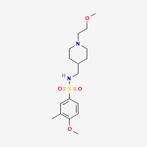 4-methoxy-N-((1-(2-methoxyethyl)piperidin-4-yl)methyl)-3-methylbenzenesulfonamide