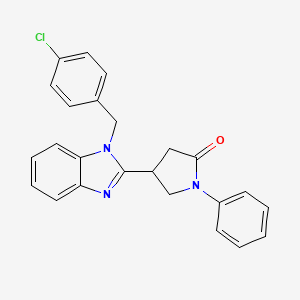 4-[1-(4-chlorobenzyl)-1H-benzimidazol-2-yl]-1-phenylpyrrolidin-2-one