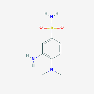 molecular formula C8H13N3O2S B2448789 3-Amino-4-(dimethylamino)benzenesulfonamide CAS No. 851175-91-2