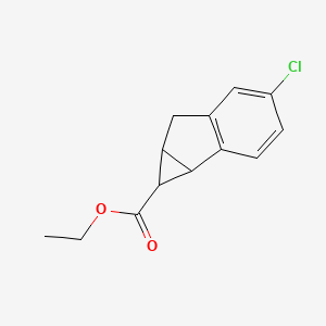 molecular formula C13H13ClO2 B2448790 ethyl 4-chloro-1H,1aH,6H,6aH-cyclopropa[a]indene-1-carboxylate CAS No. 2044872-34-4