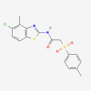 N-(5-chloro-4-methylbenzo[d]thiazol-2-yl)-2-tosylacetamide