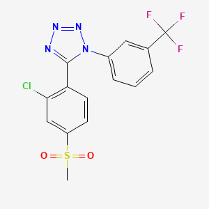 5-[2-chloro-4-(methylsulfonyl)phenyl]-1-[3-(trifluoromethyl)phenyl]-1H-1,2,3,4-tetraazole