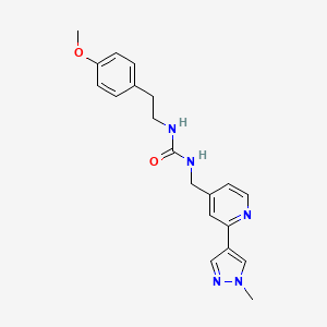 1-(4-methoxyphenethyl)-3-((2-(1-methyl-1H-pyrazol-4-yl)pyridin-4-yl)methyl)urea