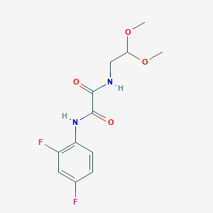 molecular formula C12H14F2N2O4 B2448922 N1-(2,4-difluorophenyl)-N2-(2,2-dimethoxyethyl)oxalamide CAS No. 898356-83-7