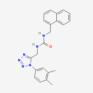 1-((1-(3,4-dimethylphenyl)-1H-tetrazol-5-yl)methyl)-3-(naphthalen-1-ylmethyl)urea