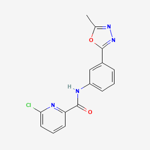 6-Chloro-N-[3-(5-methyl-1,3,4-oxadiazol-2-yl)phenyl]pyridine-2-carboxamide