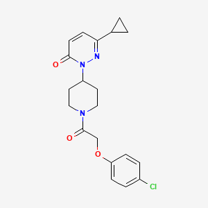 2-[1-[2-(4-Chlorophenoxy)acetyl]piperidin-4-yl]-6-cyclopropylpyridazin-3-one