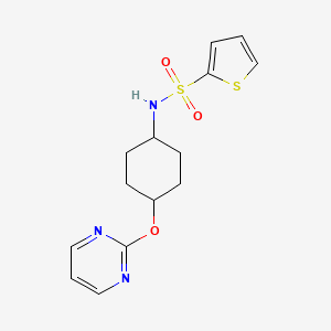N-((1r,4r)-4-(pyrimidin-2-yloxy)cyclohexyl)thiophene-2-sulfonamide