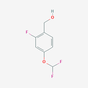 molecular formula C8H7F3O2 B2448948 (4-(Difluoromethoxy)-2-fluorophenyl)methanol CAS No. 438049-76-4