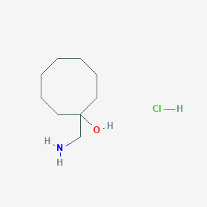 B2448957 1-(Aminomethyl)cyclooctan-1-ol;hydrochloride CAS No. 50361-56-3