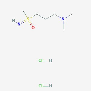 molecular formula C6H18Cl2N2OS B2448965 N,N-Dimethyl-3-(methylsulfonimidoyl)propan-1-amine;dihydrochloride CAS No. 2361643-60-7