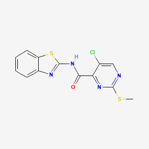 N-(1,3-benzothiazol-2-yl)-5-chloro-2-methylsulfanylpyrimidine-4-carboxamide