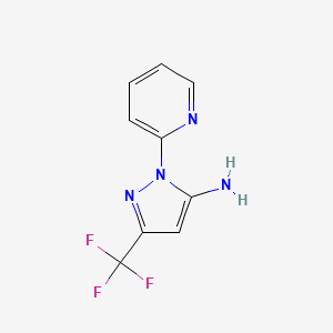 B2448971 1-pyridin-2-yl-3-(trifluoromethyl)-1H-pyrazol-5-amine CAS No. 364728-01-8