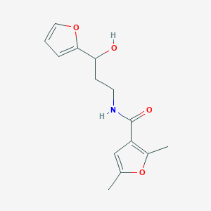 N-(3-(furan-2-yl)-3-hydroxypropyl)-2,5-dimethylfuran-3-carboxamide