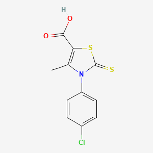 3-(4-Chlorophenyl)-4-methyl-2-thioxo-2,3-dihydro-1,3-thiazole-5-carboxylic acid