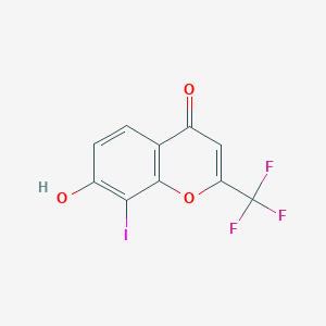 7-Hydroxy-8-iodo-2-(trifluoromethyl)chromen-4-one