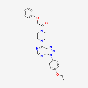 1-(4-(3-(4-ethoxyphenyl)-3H-[1,2,3]triazolo[4,5-d]pyrimidin-7-yl)piperazin-1-yl)-2-phenoxyethanone