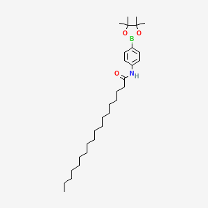 molecular formula C30H52BNO3 B2449002 N-[4-(tetramethyl-1,3,2-dioxaborolan-2-yl)phenyl]octadecanamide CAS No. 2490665-97-7