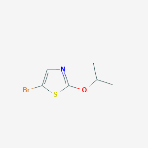molecular formula C6H8BrNOS B2449009 5-Bromo-2-isopropoxythiazole CAS No. 1086382-62-8