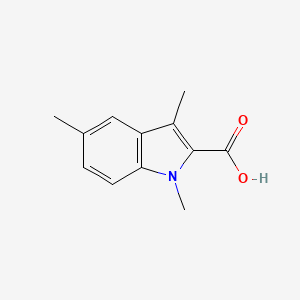 molecular formula C12H13NO2 B2449019 1,3,5-Trimethyl-1H-indole-2-carboxylic acid CAS No. 446830-79-1