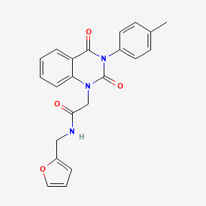 N-(2-furylmethyl)-2-[3-(4-methylphenyl)-2,4-dioxo-3,4-dihydroquinazolin-1(2H)-yl]acetamide