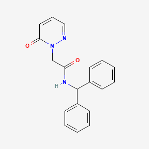 molecular formula C19H17N3O2 B2449030 N-benzhydryl-2-(6-oxopyridazin-1(6H)-yl)acetamide CAS No. 1210866-15-1