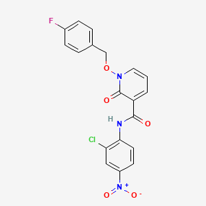 N-(2-chloro-4-nitrophenyl)-1-((4-fluorobenzyl)oxy)-2-oxo-1,2-dihydropyridine-3-carboxamide