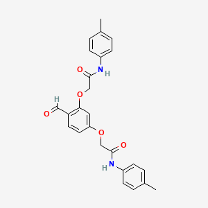 2-[4-formyl-3-[2-(4-methylanilino)-2-oxoethoxy]phenoxy]-N-(4-methylphenyl)acetamide