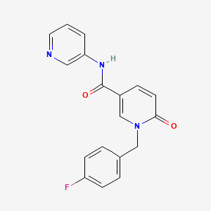 1-(4-fluorobenzyl)-6-oxo-N-(pyridin-3-yl)-1,6-dihydropyridine-3-carboxamide