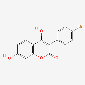 3-(4-Bromophenyl)-4,7-dihydroxychromen-2-one