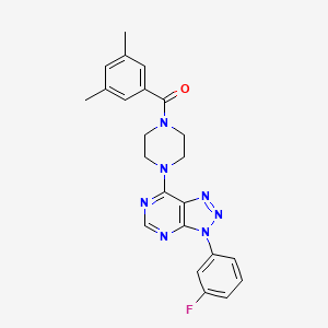 (3,5-dimethylphenyl)(4-(3-(3-fluorophenyl)-3H-[1,2,3]triazolo[4,5-d]pyrimidin-7-yl)piperazin-1-yl)methanone