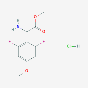 Methyl 2-amino-2-(2,6-difluoro-4-methoxyphenyl)acetate;hydrochloride