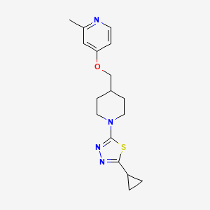 2-Cyclopropyl-5-[4-[(2-methylpyridin-4-yl)oxymethyl]piperidin-1-yl]-1,3,4-thiadiazole