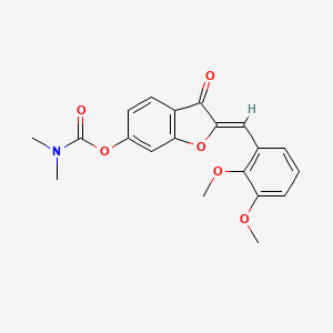 (Z)-2-(2,3-dimethoxybenzylidene)-3-oxo-2,3-dihydrobenzofuran-6-yl dimethylcarbamate