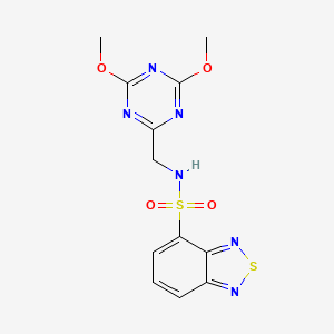 N-((4,6-dimethoxy-1,3,5-triazin-2-yl)methyl)benzo[c][1,2,5]thiadiazole-4-sulfonamide