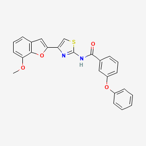 N-(4-(7-methoxybenzofuran-2-yl)thiazol-2-yl)-3-phenoxybenzamide