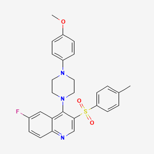 6-Fluoro-4-(4-(4-methoxyphenyl)piperazin-1-yl)-3-tosylquinoline