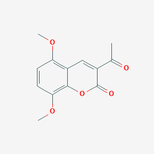 molecular formula C13H12O5 B2449138 3-acetyl-5,8-dimethoxy-2H-chromen-2-one CAS No. 859108-99-9