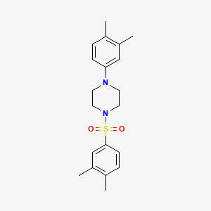 molecular formula C20H26N2O2S B2449172 1-(3,4-Dimethylphenyl)-4-[(3,4-dimethylphenyl)sulfonyl]piperazine CAS No. 1428151-56-7