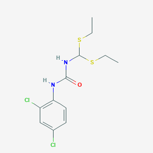 N-[bis(ethylsulfanyl)methyl]-N'-(2,4-dichlorophenyl)urea