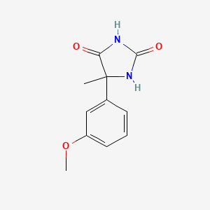 molecular formula C11H12N2O3 B2449184 5-(3-Methoxyphenyl)-5-methylimidazolidine-2,4-dione CAS No. 957042-21-6