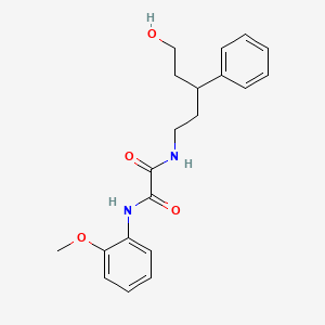 N1-(5-hydroxy-3-phenylpentyl)-N2-(2-methoxyphenyl)oxalamide