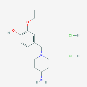 4-[(4-Aminopiperidin-1-yl)methyl]-2-ethoxyphenol dihydrochloride
