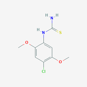 molecular formula C9H11ClN2O2S B2449193 N-(4-chloro-2,5-dimethoxyphenyl)thiourea CAS No. 72806-65-6