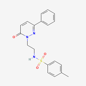 4-methyl-N-(2-(6-oxo-3-phenylpyridazin-1(6H)-yl)ethyl)benzenesulfonamide