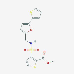 methyl 3-(N-((5-(thiophen-2-yl)furan-2-yl)methyl)sulfamoyl)thiophene-2-carboxylate