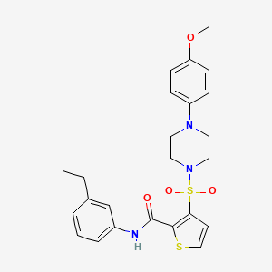 N-(3-ethylphenyl)-3-{[4-(4-methoxyphenyl)piperazin-1-yl]sulfonyl}thiophene-2-carboxamide